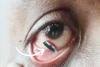  52 वर्षीय लघु कलाकार ने अपनी दाहिनी आंख में तिरंगा पेंट किया