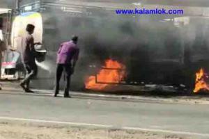 असम में भड़की हिंसा: ट्रकों में लगाई गई आग,  जिंदा जले पांच चालक