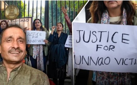 ‘बलात्कारियों को संरक्षण देना बंद करो’ — कुलदीप सेंगर की जमानत के विरोध में दिल्ली हाईकोर्ट के बाहर प्रदर्शन