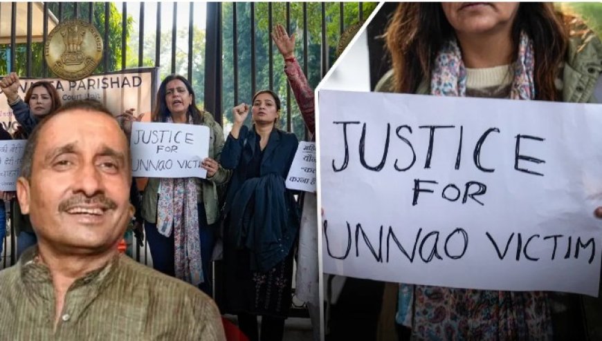 ‘बलात्कारियों को संरक्षण देना बंद करो’ — कुलदीप सेंगर की जमानत के विरोध में दिल्ली हाईकोर्ट के बाहर प्रदर्शन