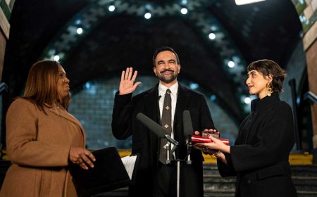 जोहरान ममदानी ने न्यूयॉर्क सिटी के मेयर पद की शपथ ली, ऐतिहासिक सबवे स्टेशन बना गवाह