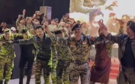 Headline: जवानों के साथ थिरके सनी देओल, वरुण धवन और अहान शेट्टी, जोश से भरा दिखा देशभक्ति का रंग