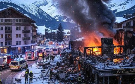 स्विट्ज़रलैंड के स्की रिसॉर्ट में भीषण आग, पहले चार मृतकों की पहचान; 40 की मौत