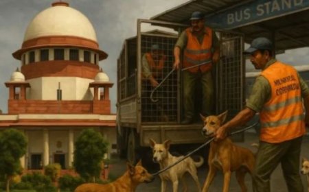 आवारा कुत्तों पर सुप्रीम कोर्ट की सुनवाई, मानव सुरक्षा और पशु कल्याण पर तीखी बहस