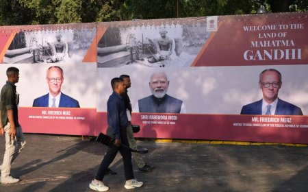 जर्मनी के चांसलर फ्रेडरिक मर्ज पहली बार भारत दौरे पर, अहमदाबाद पहुंचे