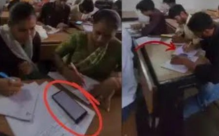 परीक्षा के दौरान खुलेआम नकल का मामला, वीडियो वायरल होने से मचा हड़कंप
