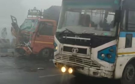 घने कोहरे का कहर: NH-9 पर भीषण हादसा, एक के बाद एक 18 गाड़ियां टकराईं