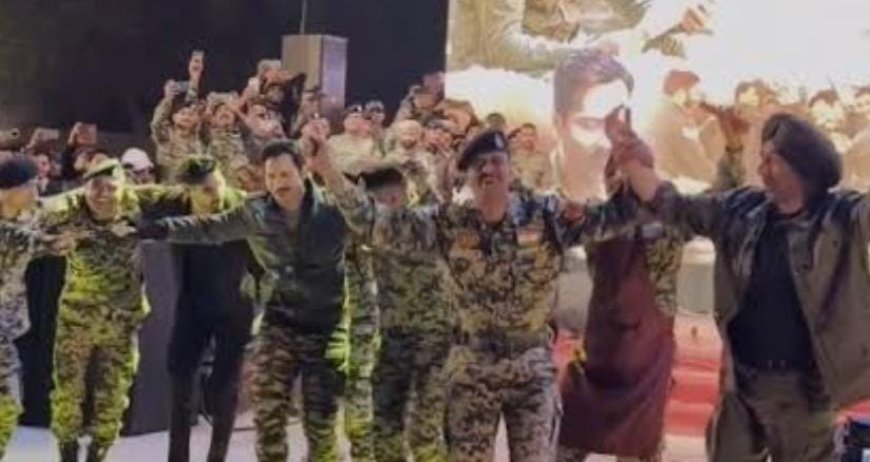 Headline: जवानों के साथ थिरके सनी देओल, वरुण धवन और अहान शेट्टी, जोश से भरा दिखा देशभक्ति का रंग