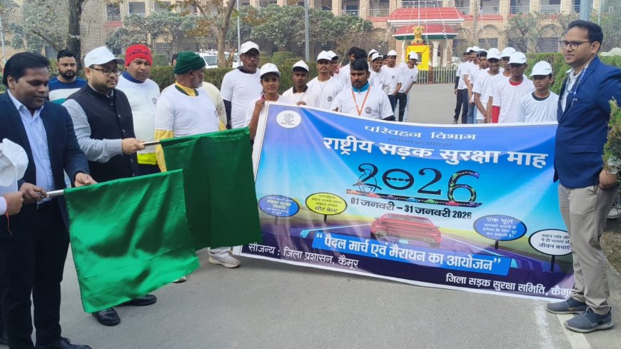 ‘सुरक्षित सड़क, सुरक्षित जीवन’ के संदेश के साथ राष्ट्रीय सड़क सुरक्षा माह का समापन, मिनी मैराथन का आयोजन