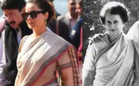 कंगना रनौत का साड़ी लुक बना चर्चा का विषय, इंदिरा गांधी से तुलना पर सोशल मीडिया दो गुटों में बंटा