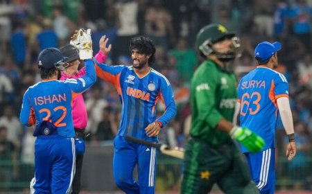 टी-20 वर्ल्ड कप: भारत ने पाकिस्तान को 61 रन से हराया, सीधा सुपर-8 में पहुंची भारत