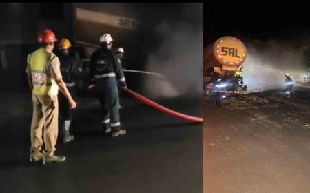 गोपालगंज में एथेनॉल टैंकर से टकराया ट्रक, NH-27 पर रिसाव से मचा हड़कंप