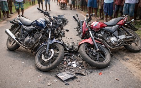 पिपरा में तेज रफ्तार का कहर: दो बाइकों की आमने-सामने टक्कर, एक गंभीर घायल