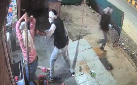 जयपुर में दाल-बाटी ढाबे पर नकाबपोश बदमाशों का हमला, CCTV में कैद हुई तोड़फोड़