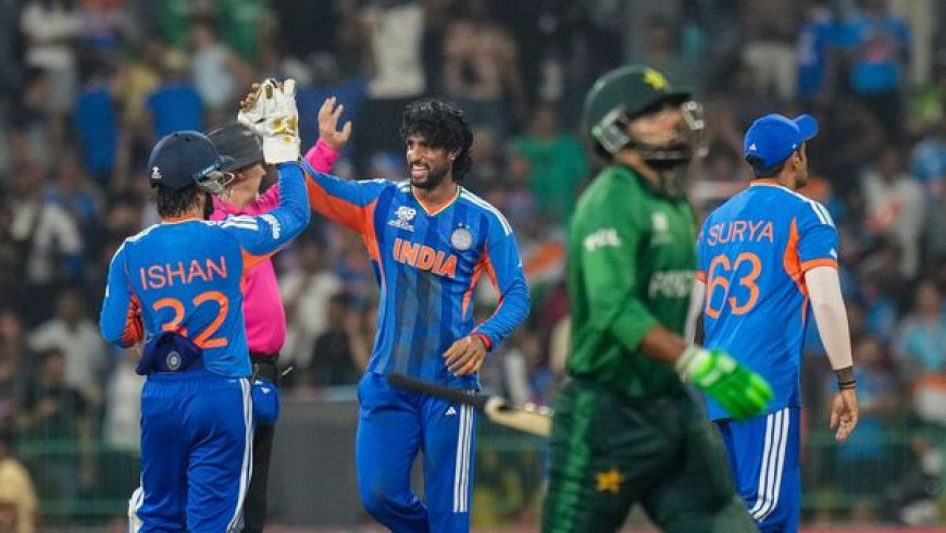 टी-20 वर्ल्ड कप: भारत ने पाकिस्तान को 61 रन से हराया, सीधा सुपर-8 में पहुंची भारत