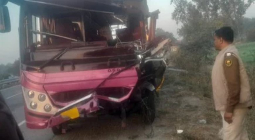 कैमूर से पटना जा रही शैक्षणिक बस हादसे का शिकार