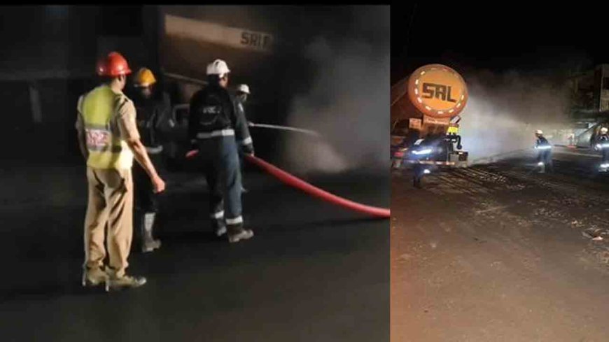 गोपालगंज में एथेनॉल टैंकर से टकराया ट्रक, NH-27 पर रिसाव से मचा हड़कंप