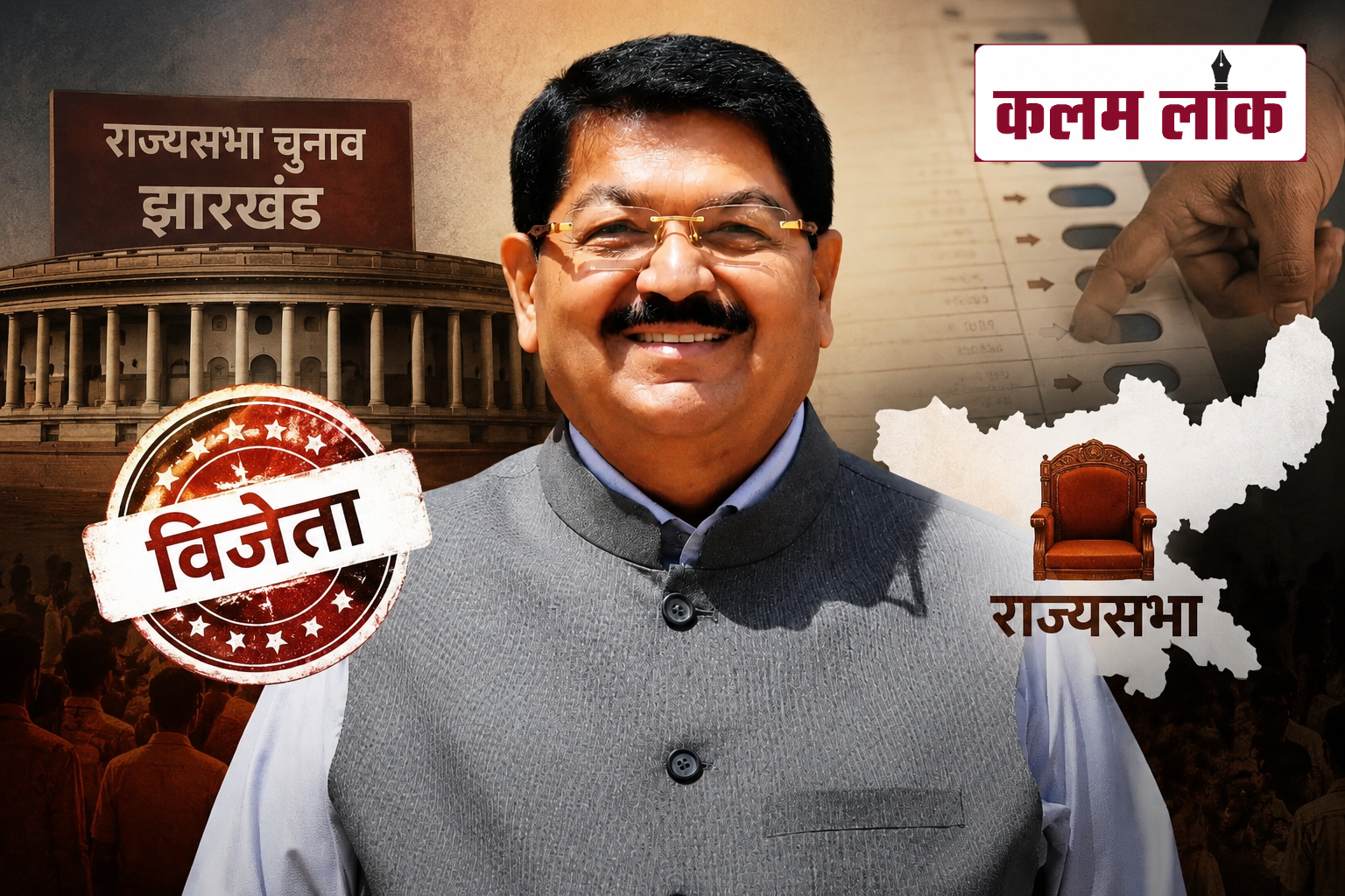परिमल नाथवानी की जीत से झारखंड की राजनीति में हलचल परिमल नाथवानी की जीत से झारखंड की राजनीति में हलचल