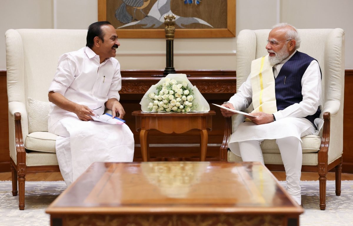 मोदी-सतीशन मुलाकात: राजनीति, संवाद और रणनीति की तस्वीर मोदी-सतीशन मुलाकात: राजनीति, संवाद और रणनीति की तस्वीर