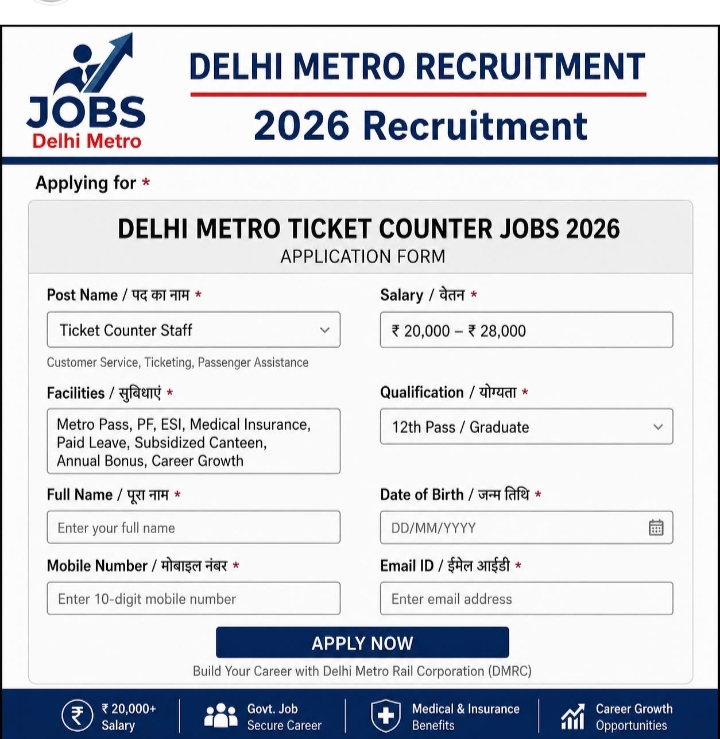 Delhi Metro recruitment