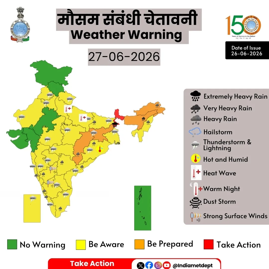 मॉनसून की दस्तक, कई राज्यों में बारिश का अलर्ट मॉनसून की दस्तक, कई राज्यों में बारिश का अलर्ट