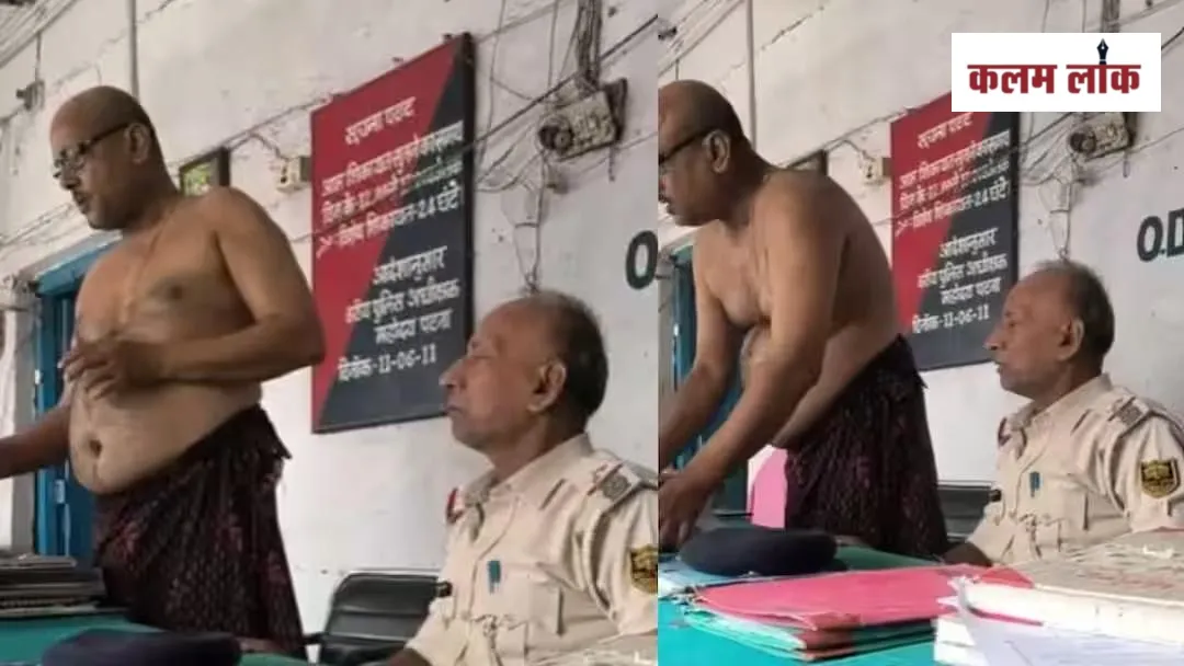 तौलिया पहने हुए ASI | Source: ABP NEWS