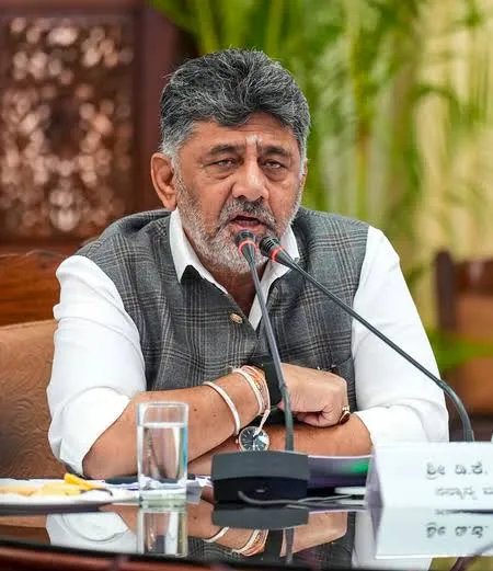 कावेरी जल विवाद पर बयान देते कर्नाटक के मुख्यमंत्री डीके शिवकुमार। | Source: Chrome