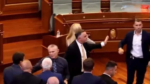 Kosovo Parliament Egg Attact On PM:संसद में PM पर अचानक बरसे अंडे! किस बात पर भड़कीं विपक्षी सांसद, चिल्लाकर बोलीं- 'शर्म आनी चाहिए आपको'! | Source: Abp news.com
