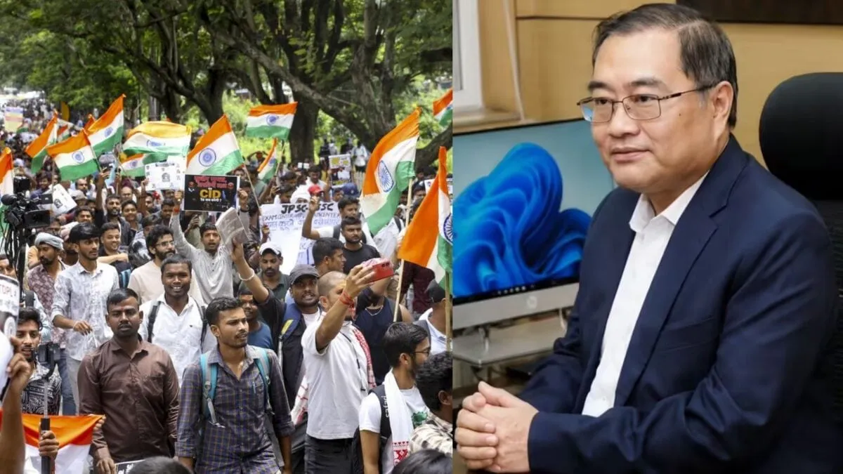 JPSC के पूर्व चेयरमैन एल. खियांग्ते की गिरफ्तारी। | Source: Chrome JPSC के पूर्व चेयरमैन एल. खियांग्ते की गिरफ्तारी। | Source: Chrome