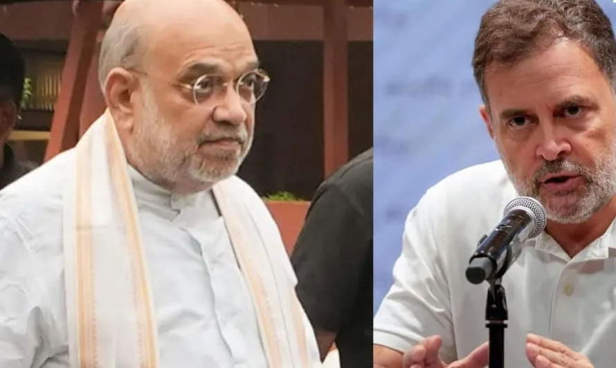 राहुल गांधी और अमित शाह के बीच छात्रों के मुद्दे पर बयानबाजी। | Source: Chrome राहुल गांधी और अमित शाह के बीच छात्रों के मुद्दे पर बयानबाजी। | Source: Chrome
