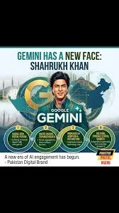 शाहरुख खान Google Gemini के नए AI अभियान का चेहरा बने। | Source: Chrome